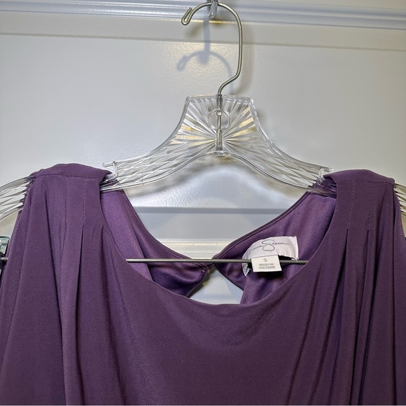 Jessica Simpson Purple Scoop Neck Slit Sleeve Aline Dress S - Picture 3 of 11